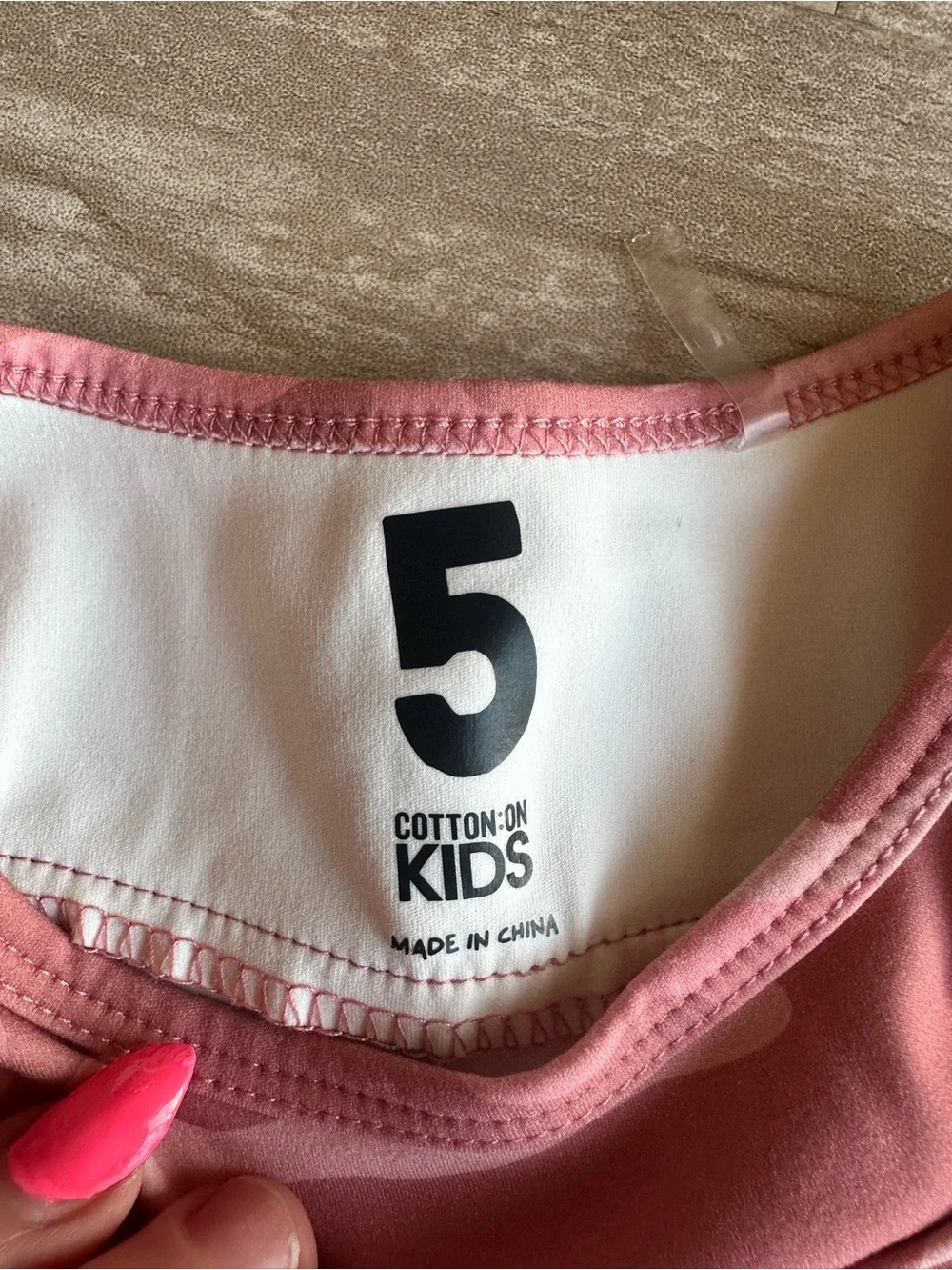 Cotton On Kids Pink Scoop Neck Long Sleeve Top